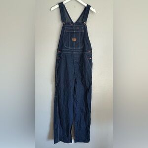 Red Kap Men's Denim Utility Bib Overalls 32x33 - Excellent Condition Workwear